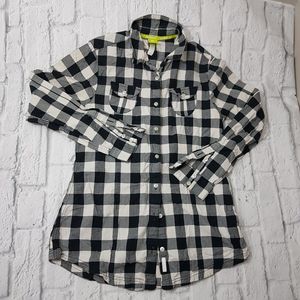 Adidas Neo Retro Lumberjack Buffalo Check Casual Button Down Shirt